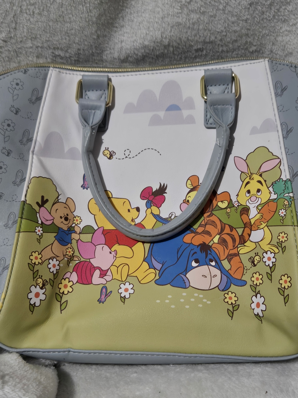 Loungefly Winnie the Pooh Character Tote Bag With Removable Strap
